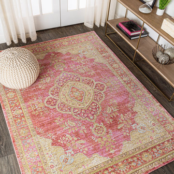 Khilana Floral Medallion Area Rug